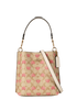 Mollie 22, £150, Handbags, Beige/Pink, Canvas, Front view